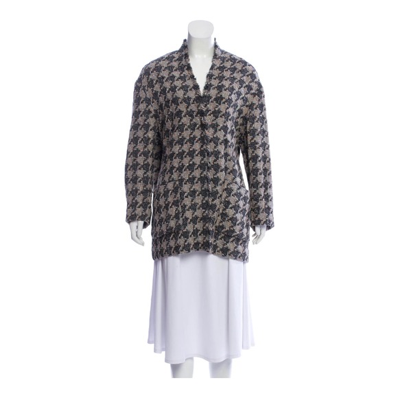 Isabel Marant Womens Fringe Accented Textured Cardigan Size US 10 Designer - Picture 1 of 14